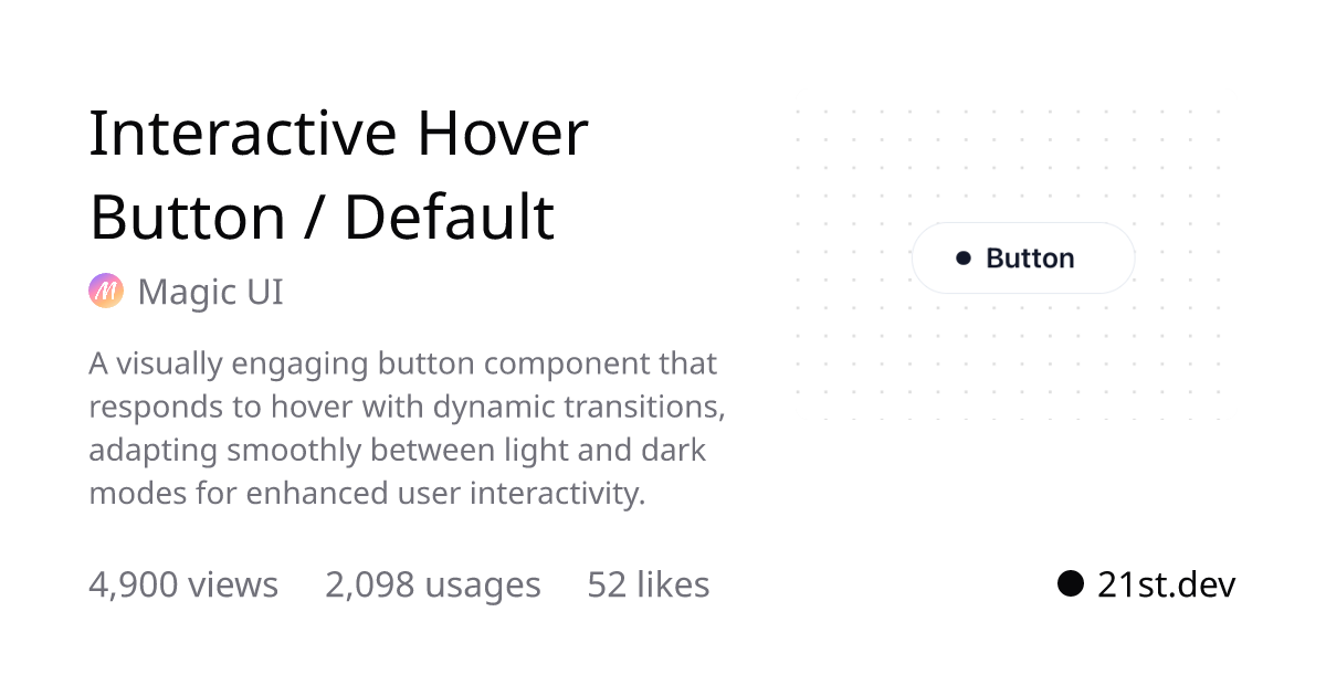 Thumbnail of 21st.dev - Discover, share, and craft UI components