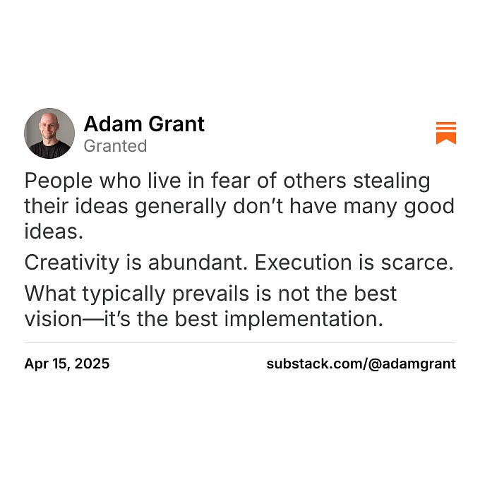 Thumbnail of Adam Grant on Substack