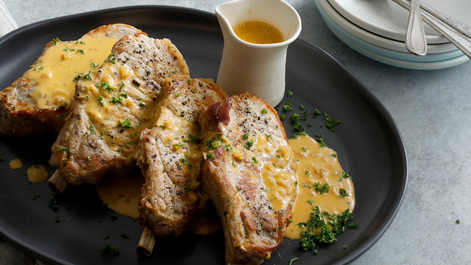 Thumbnail of Pork Chops With Dijon Sauce Recipe