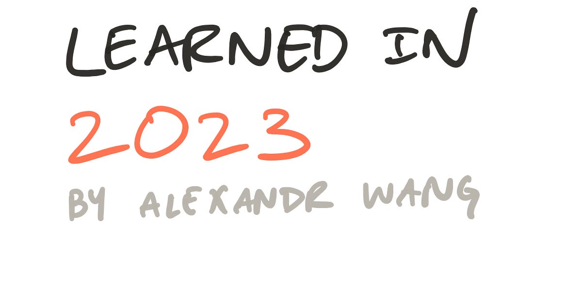 Thumbnail of What I Learned In 2023