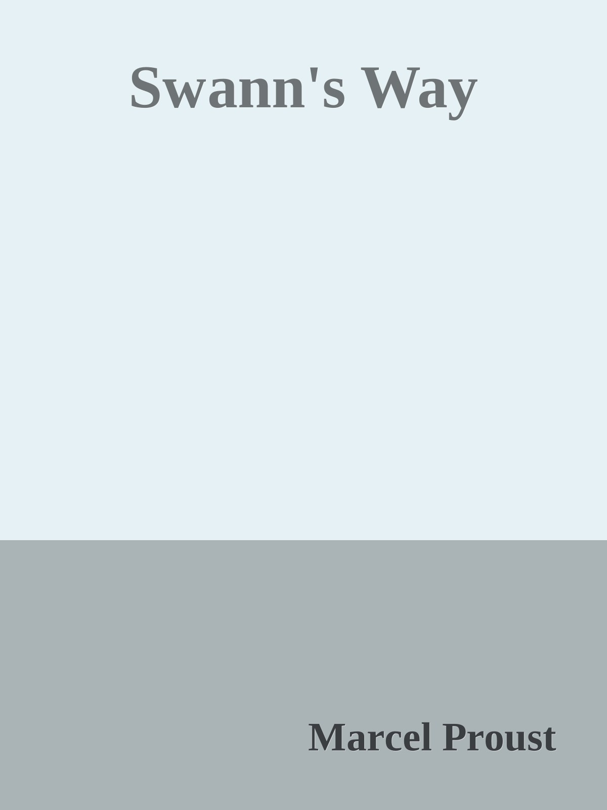 Cover of Swann's Way