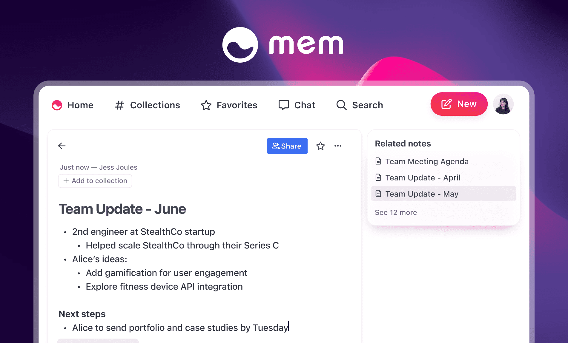 Thumbnail of Mem– The AI Notes App That Keeps You Organized