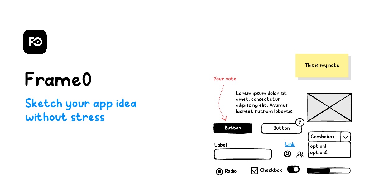 Thumbnail of Frame0 | Sketch your app ideas without stress
