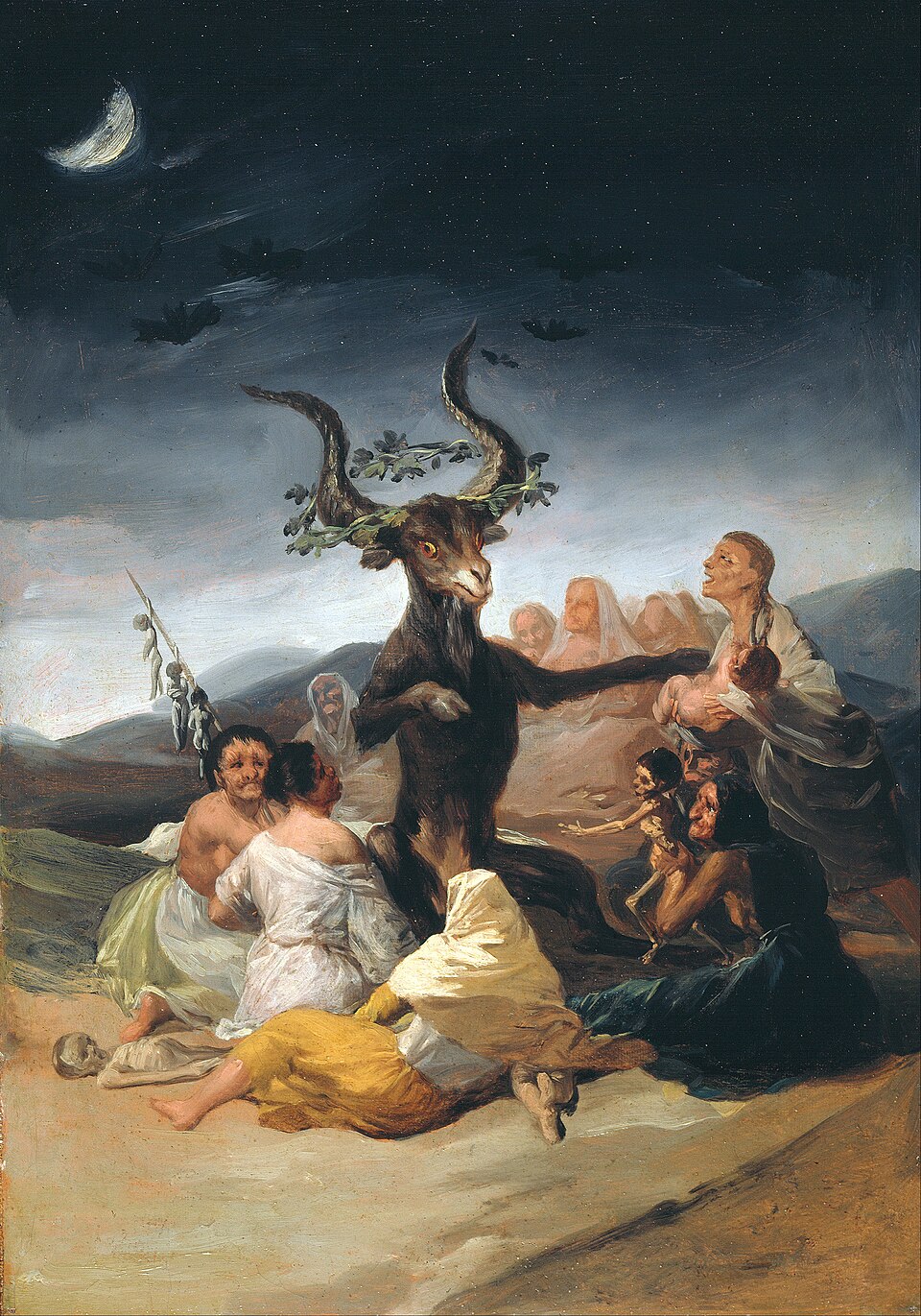 Thumbnail of Witches' Sabbath (Goya, 1798) - Wikipedia