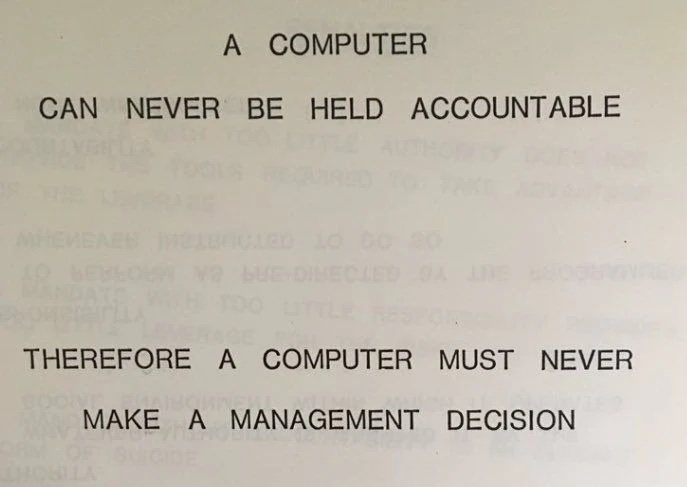 Thumbnail of A computer can never be held accountable