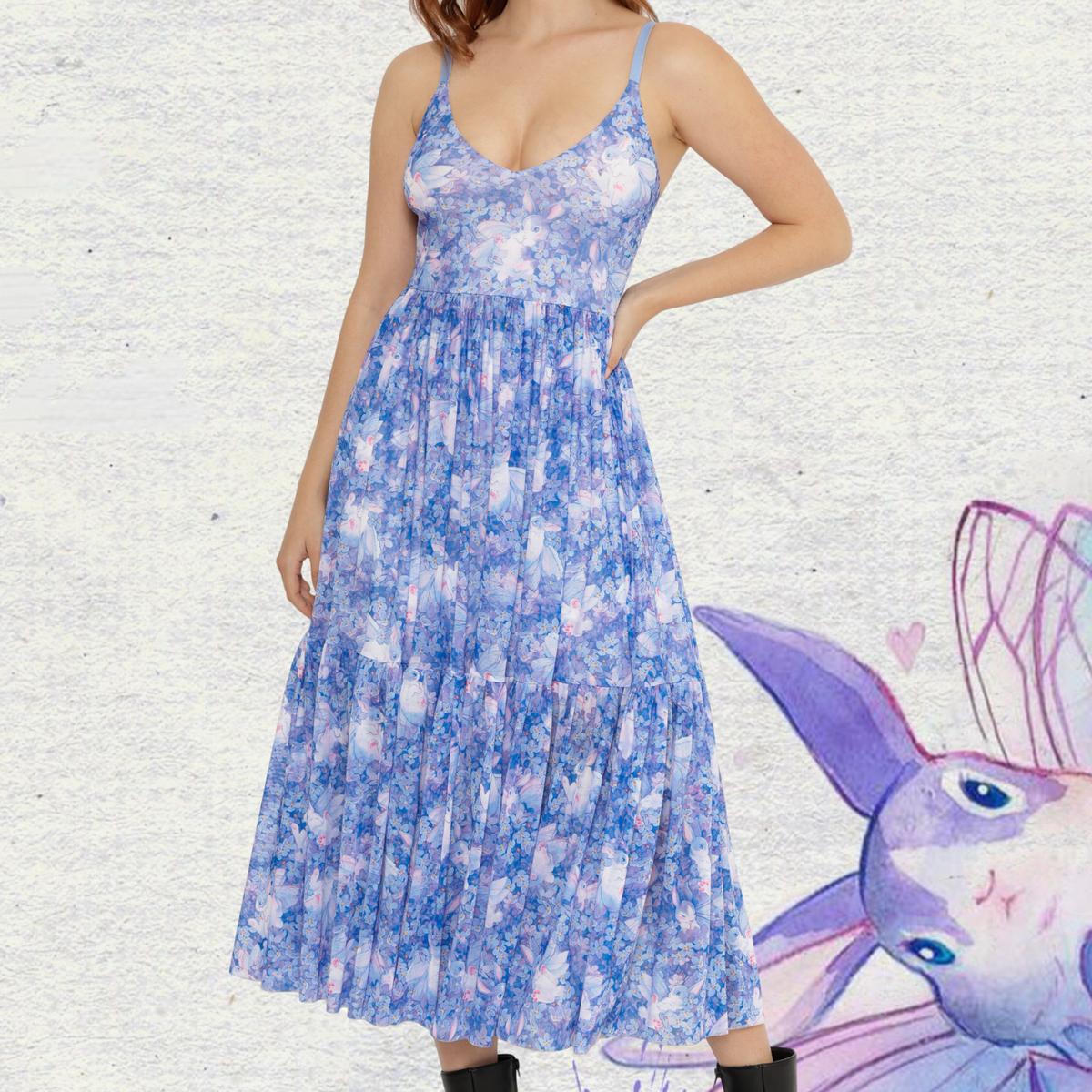Thumbnail of Skvader Among The Flowers Sheer Midaxi Dress