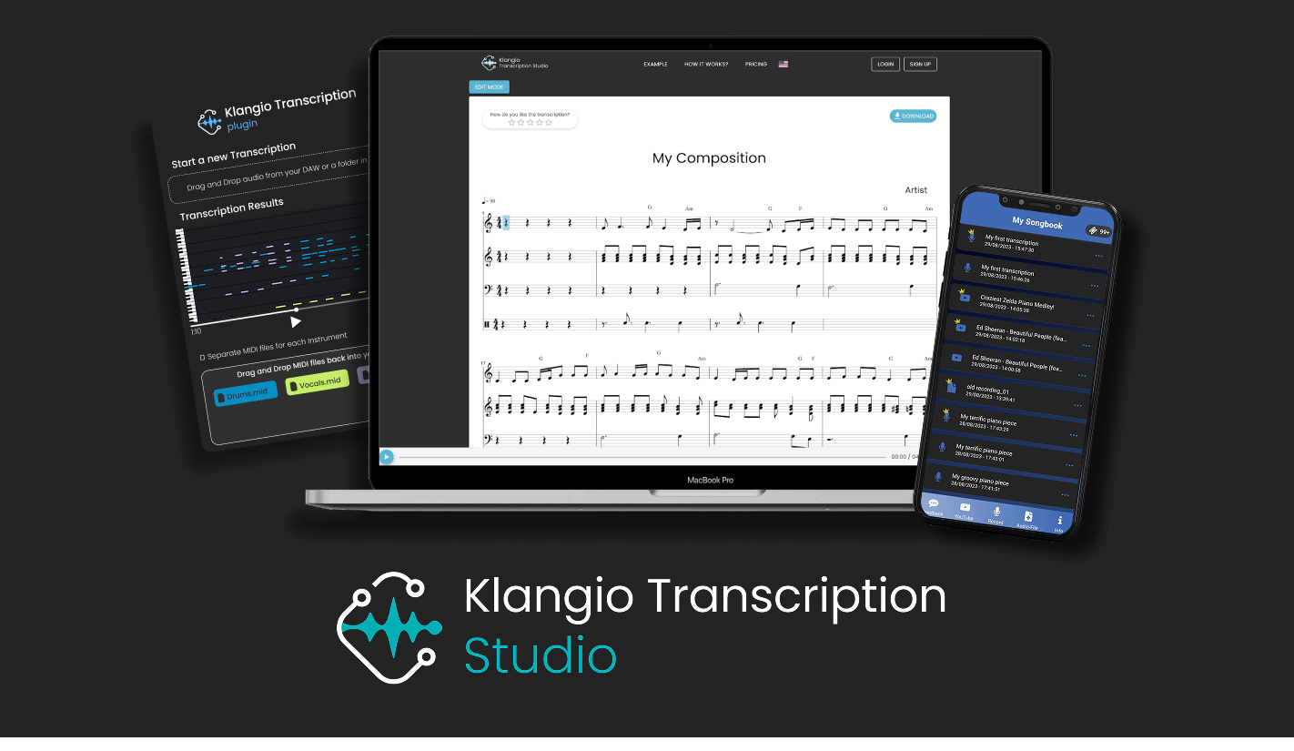 Thumbnail of Klangio Transcription Studio - Turn Songs into Notes | Klangio