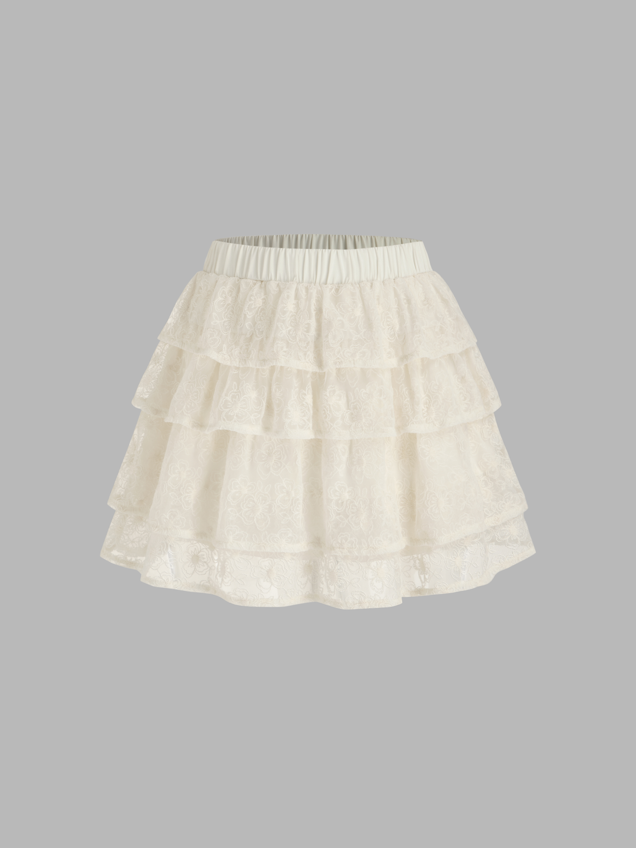Thumbnail of Woven Woven Mid Rise Tiered Mini Skort For School