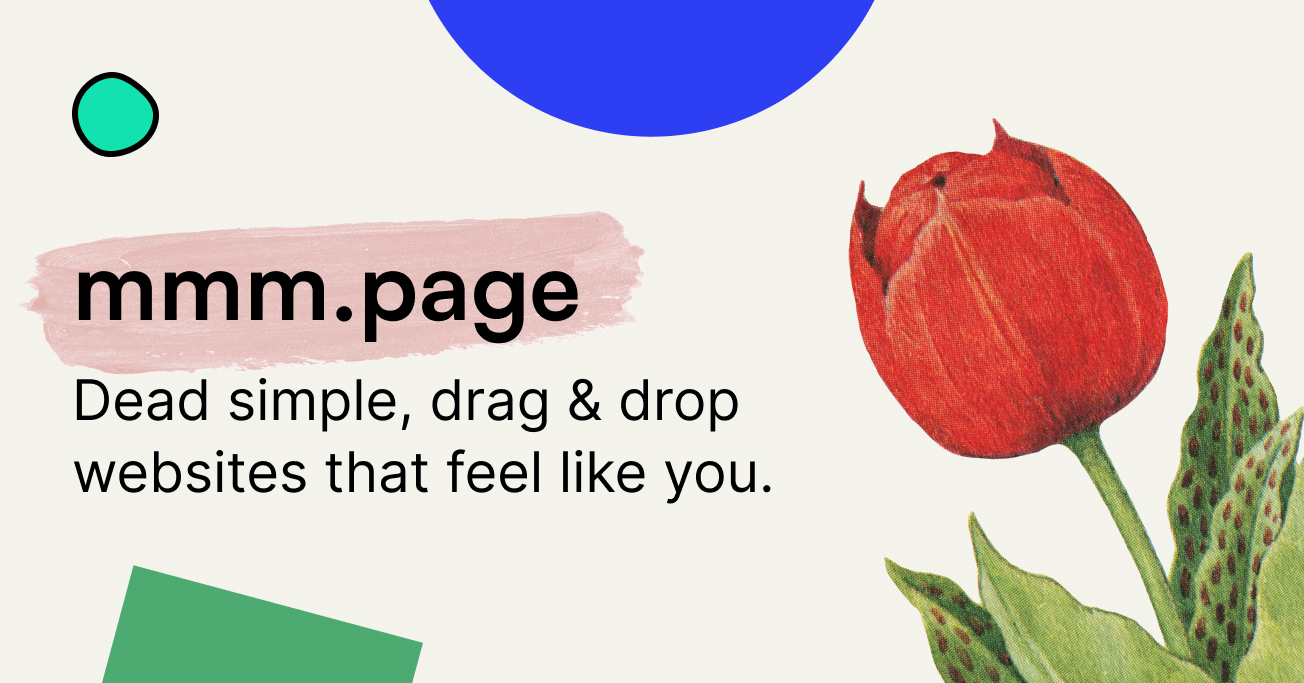 Thumbnail of mmm.page — Dead Simple, Drag & Drop Websites