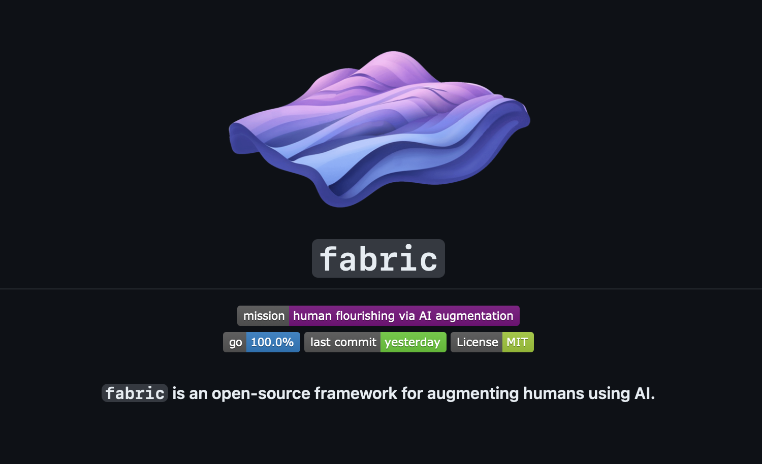 Thumbnail of GitHub - danielmiessler/fabric: fabric is an open-source framework for augmenting humans using AI. It provides a modular framework for solving specific problems using a crowdsourced set of AI prompts that...