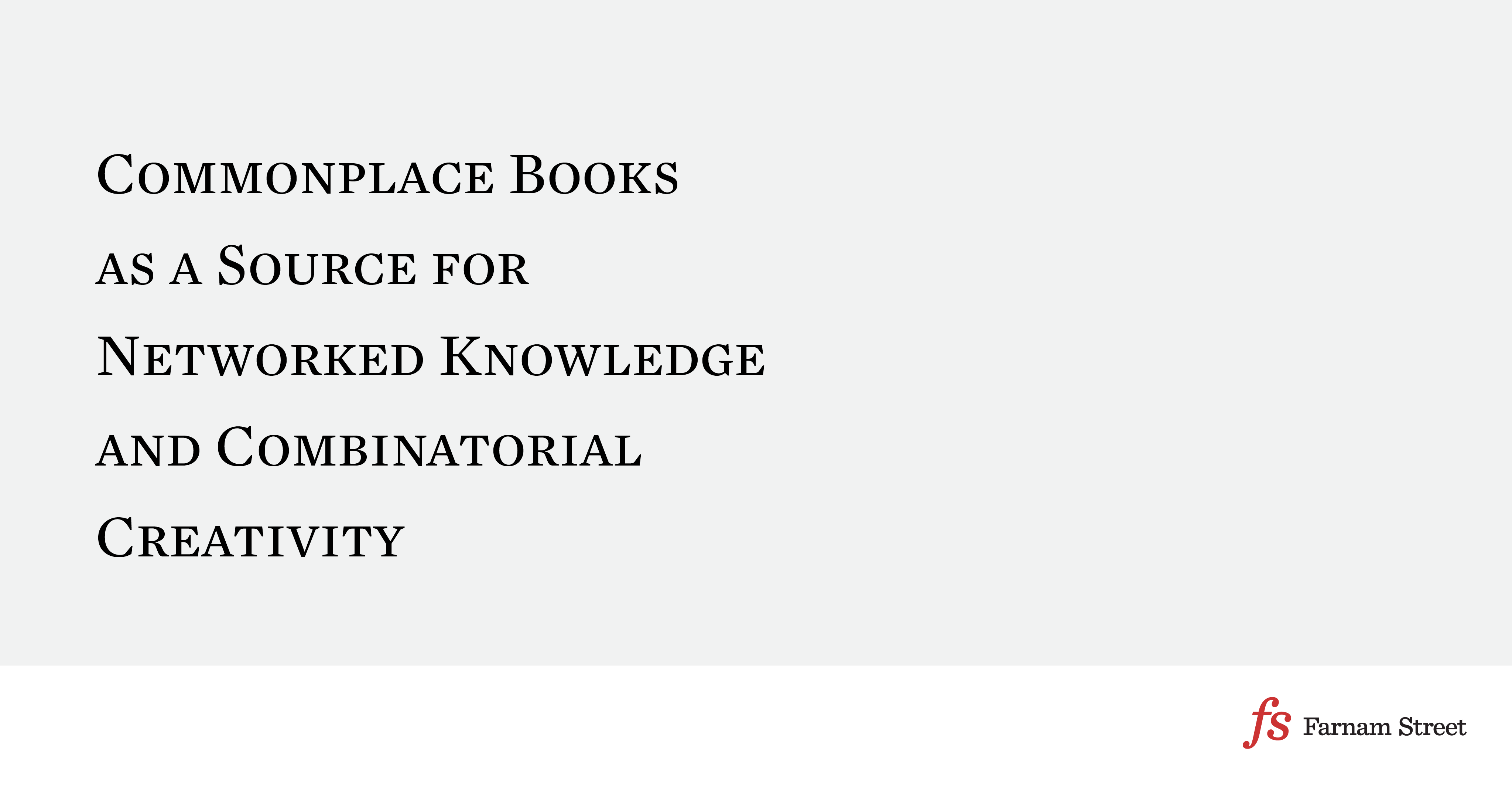 Thumbnail of Commonplace Books And Combinatorial Creativity