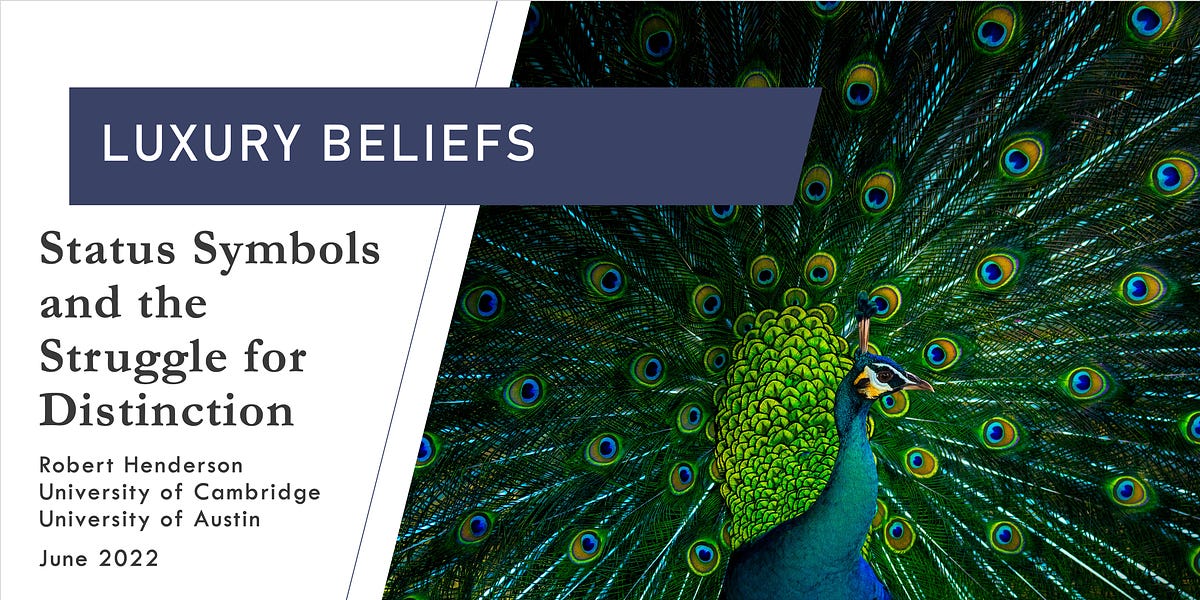 Thumbnail of Luxury Beliefs are Status Symbols