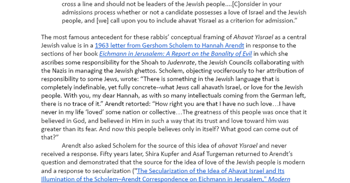Thumbnail of Loving your neighbor, rebuke, and accountability ואהבת לרעך כמוך - Essay version