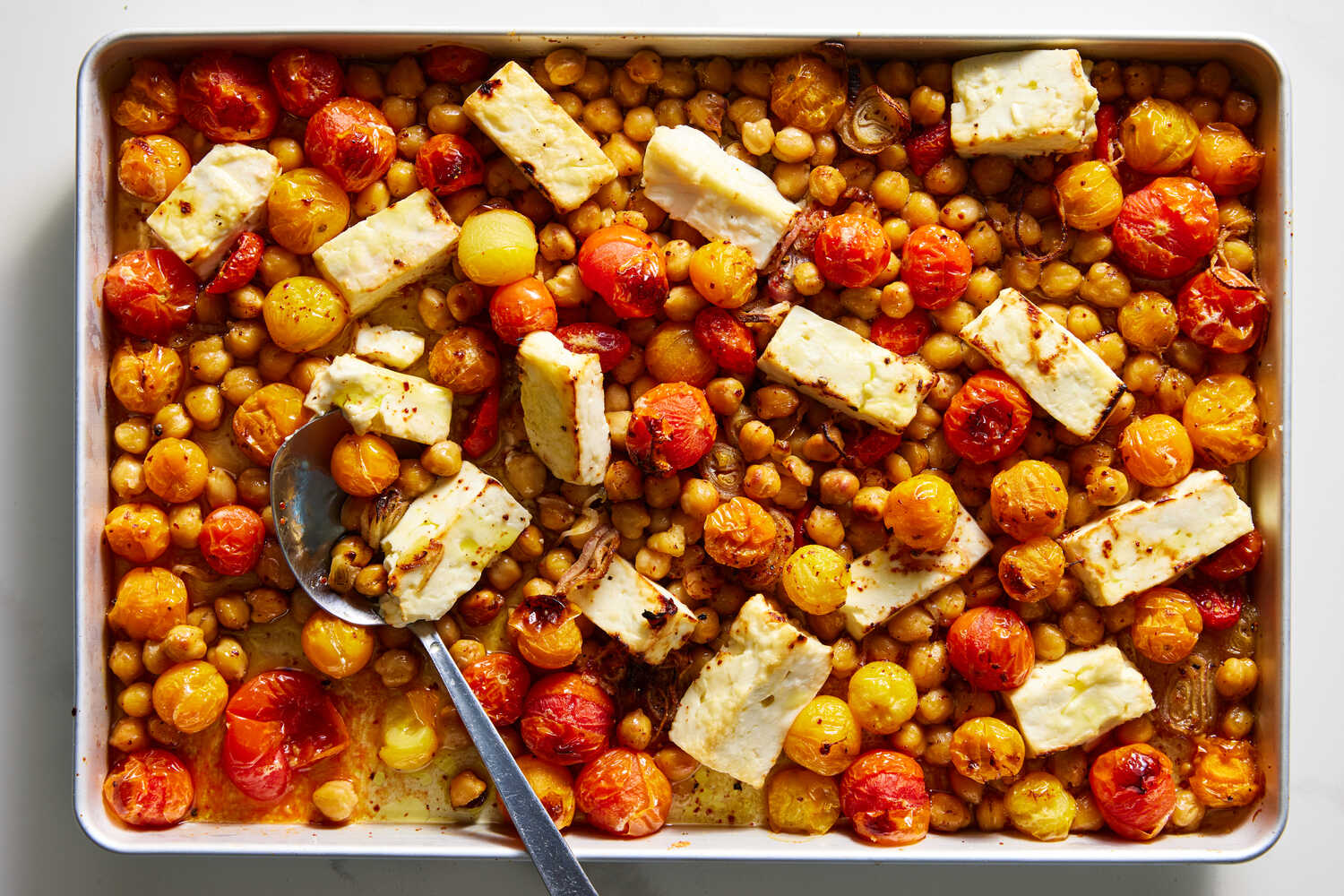Thumbnail of Sheet-Pan Feta With Chickpeas and Tomatoes Recipe