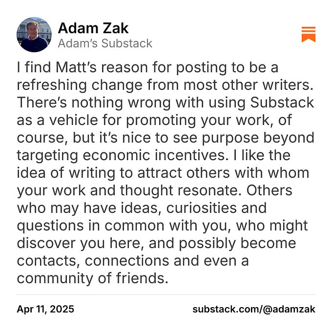 Thumbnail of Adam Zak on Substack
