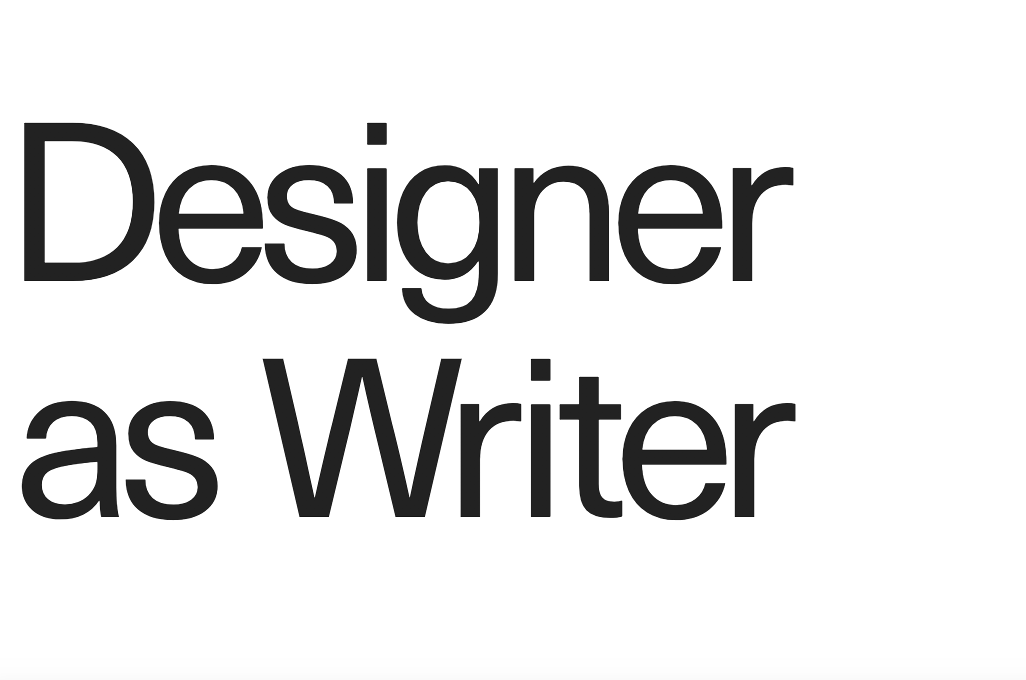 Thumbnail of Designer as Writer — Page 1