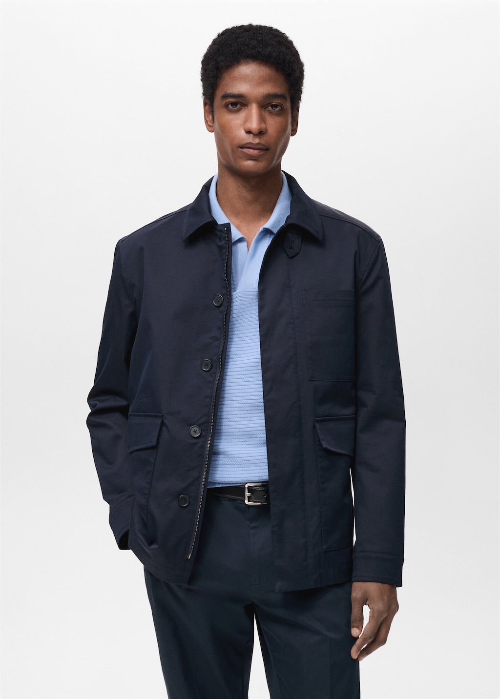 Thumbnail of Water-repellent cotton jacket - Men | MANGO USA