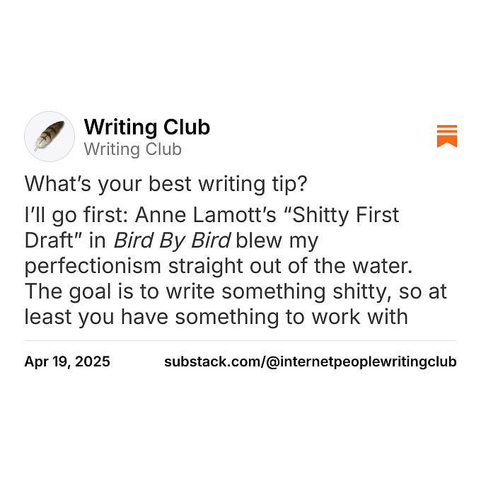 Thumbnail of Writing Club on Substack