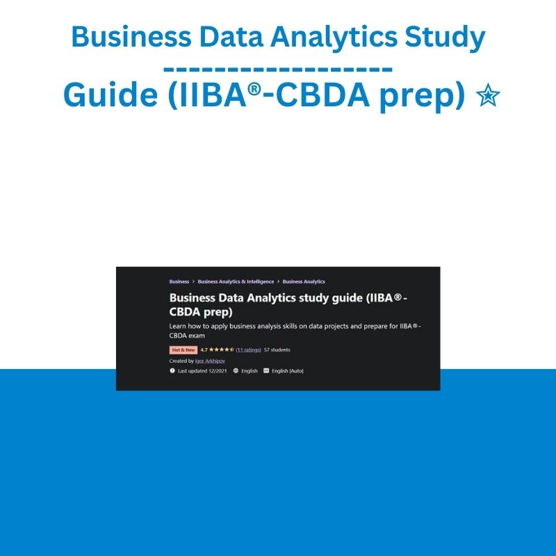 Thumbnail of Business Data Analytics Study Guide (IIBA®-CBDA prep) ✮