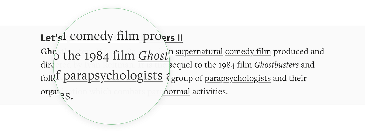 Thumbnail of Crafting link underlines on Medium