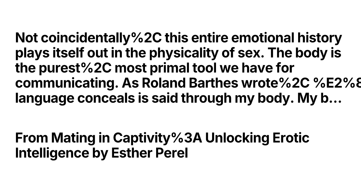 Thumbnail of Not coincidentally, this entire emotional history plays itse...