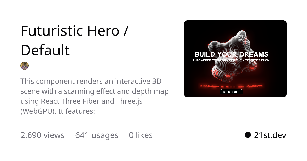 Thumbnail of 21st.dev - Discover, share, and craft UI components