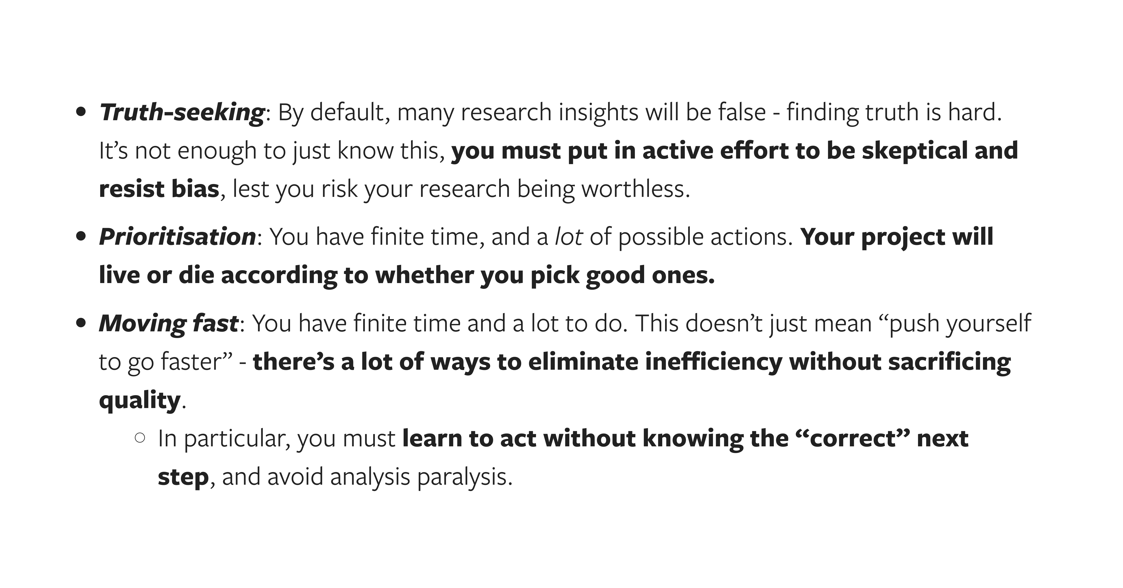 Thumbnail of My Research Process: Key Mindsets - Truth-Seeking, Prioritisation, Moving Fast — AI Alignment Forum