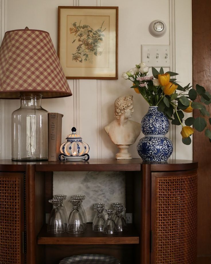 Thumbnail of Blue and White pattern decor in 2025 | Home decor inspiration, Dining room nook, House design