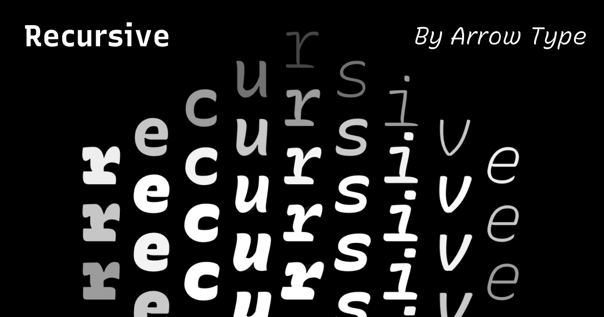 Thumbnail of Recursive Sans & Mono