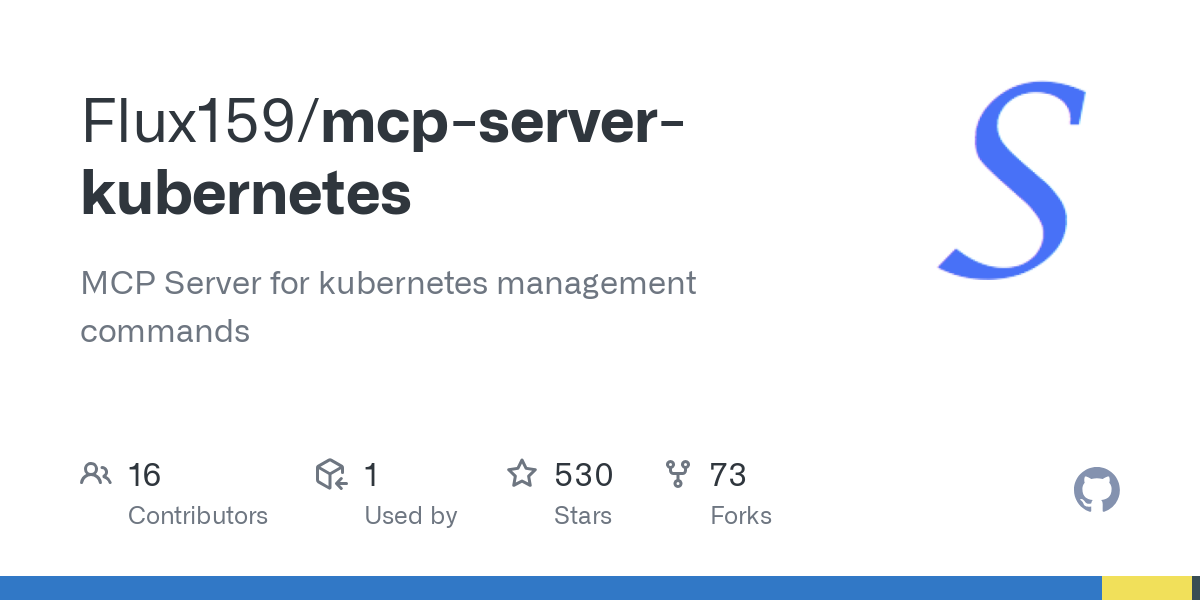 Thumbnail of GitHub - Flux159/mcp-server-kubernetes: MCP Server for kubernetes management commands
