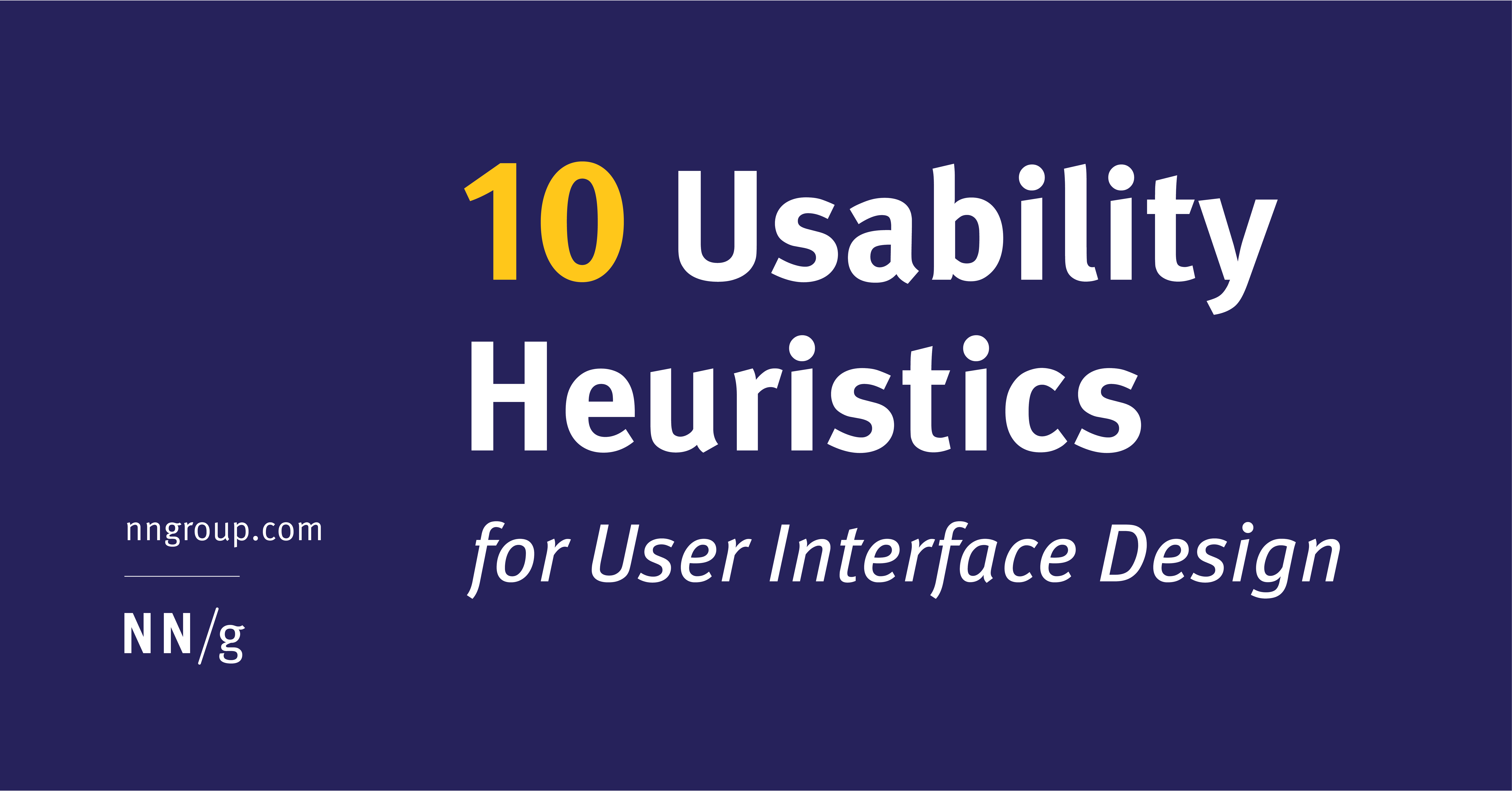 Thumbnail of 10 Usability Heuristics for User Interface Design