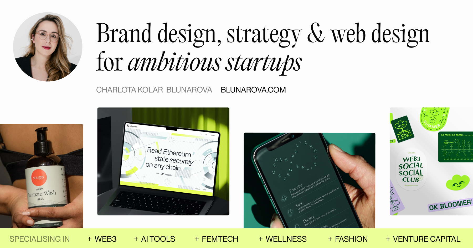 Thumbnail of Charlota K. Blunarova. Branding, strategy & web design