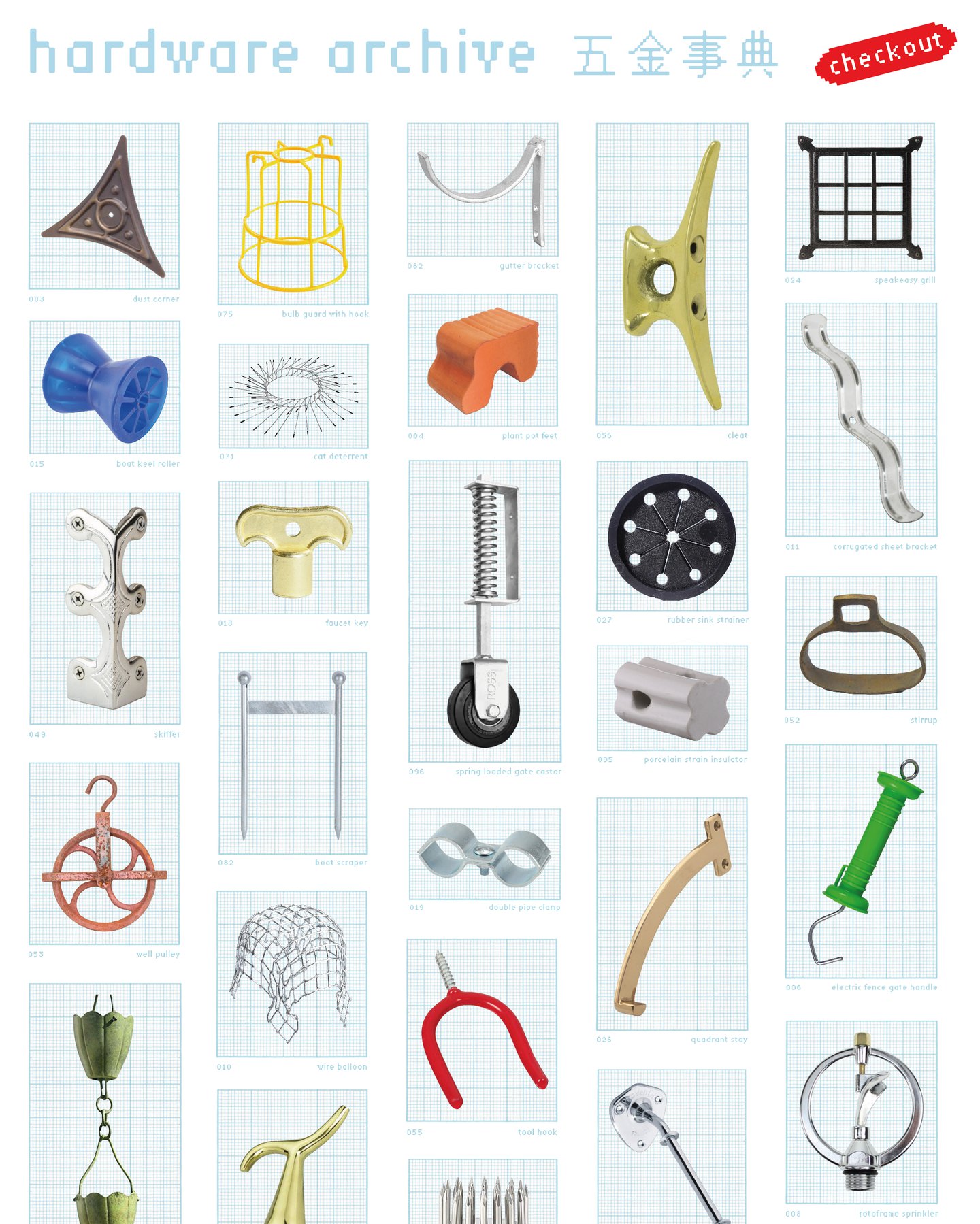 Thumbnail of The Hardware Archive by Liang-Jung Chen shows these humble, utilitarian objects in a new light