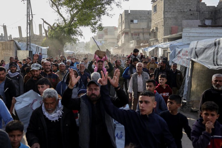 Thumbnail of Palestinians Stage Rare Protest Against Hamas in Gaza — The Wall Street Journal