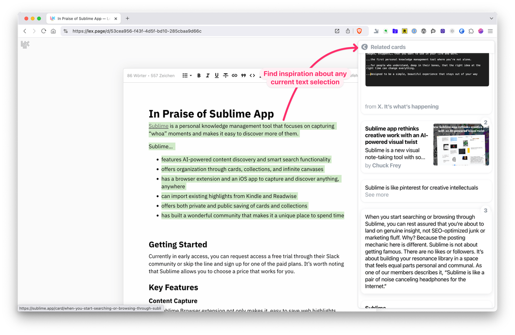 Thumbnail of In Praise of Sublime App - Daniel Wentsch