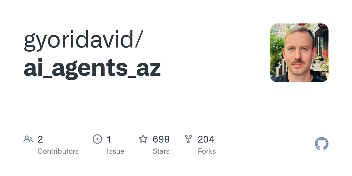 Thumbnail of GitHub - gyoridavid/ai_agents_az