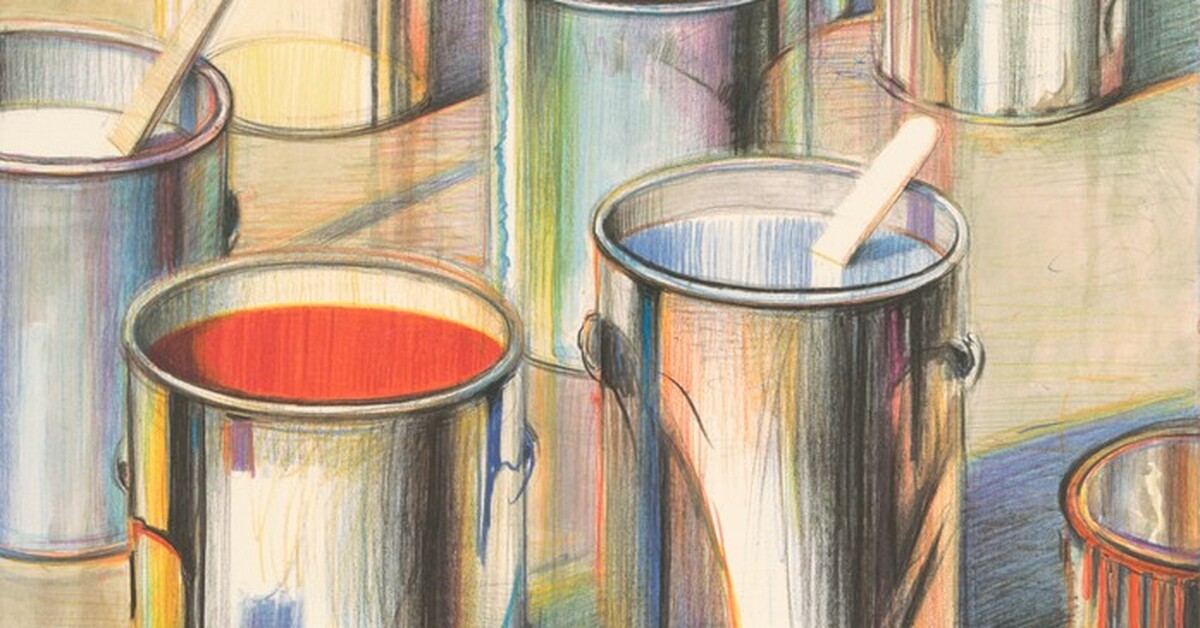 Thumbnail of Paint Cans by Wayne Thiebaud, Trillium Graphics, Chicago Art Expo