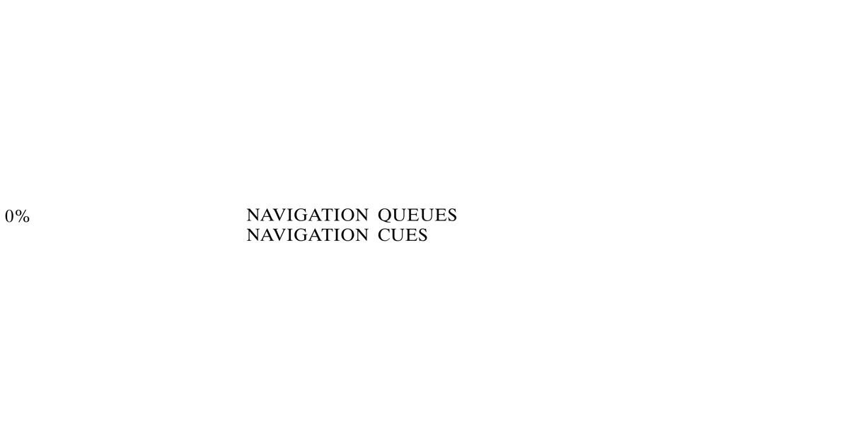 Thumbnail of Navigation queues | Navigation cues