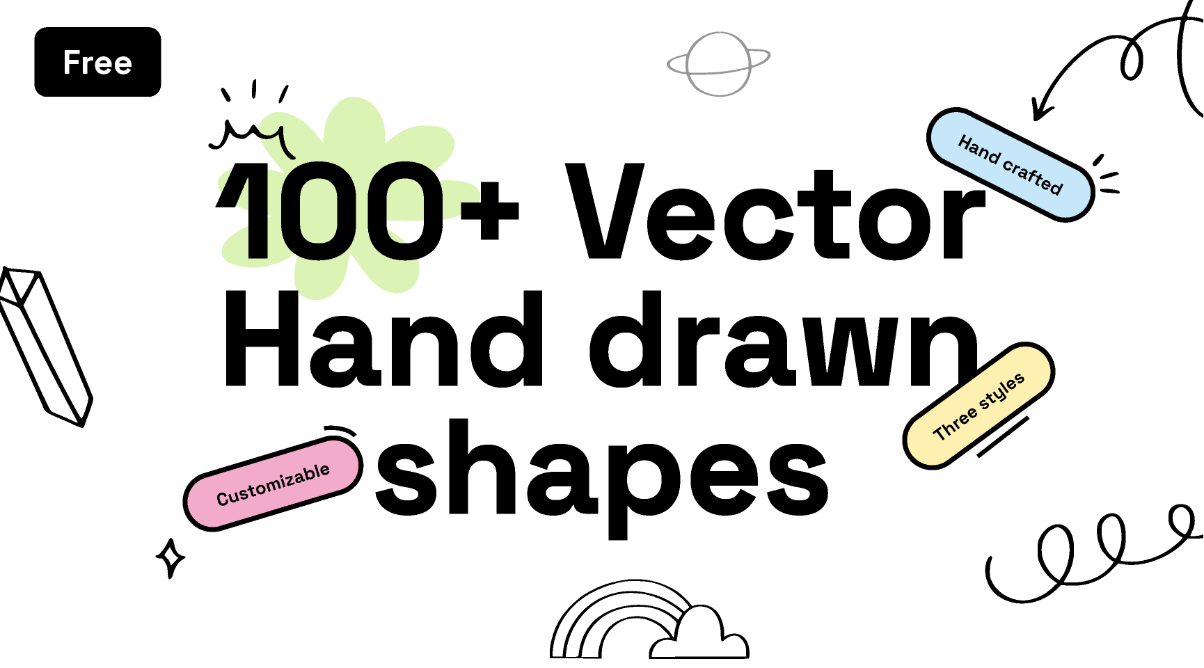 Thumbnail of 100+ Vector Hand Drawn | Figma