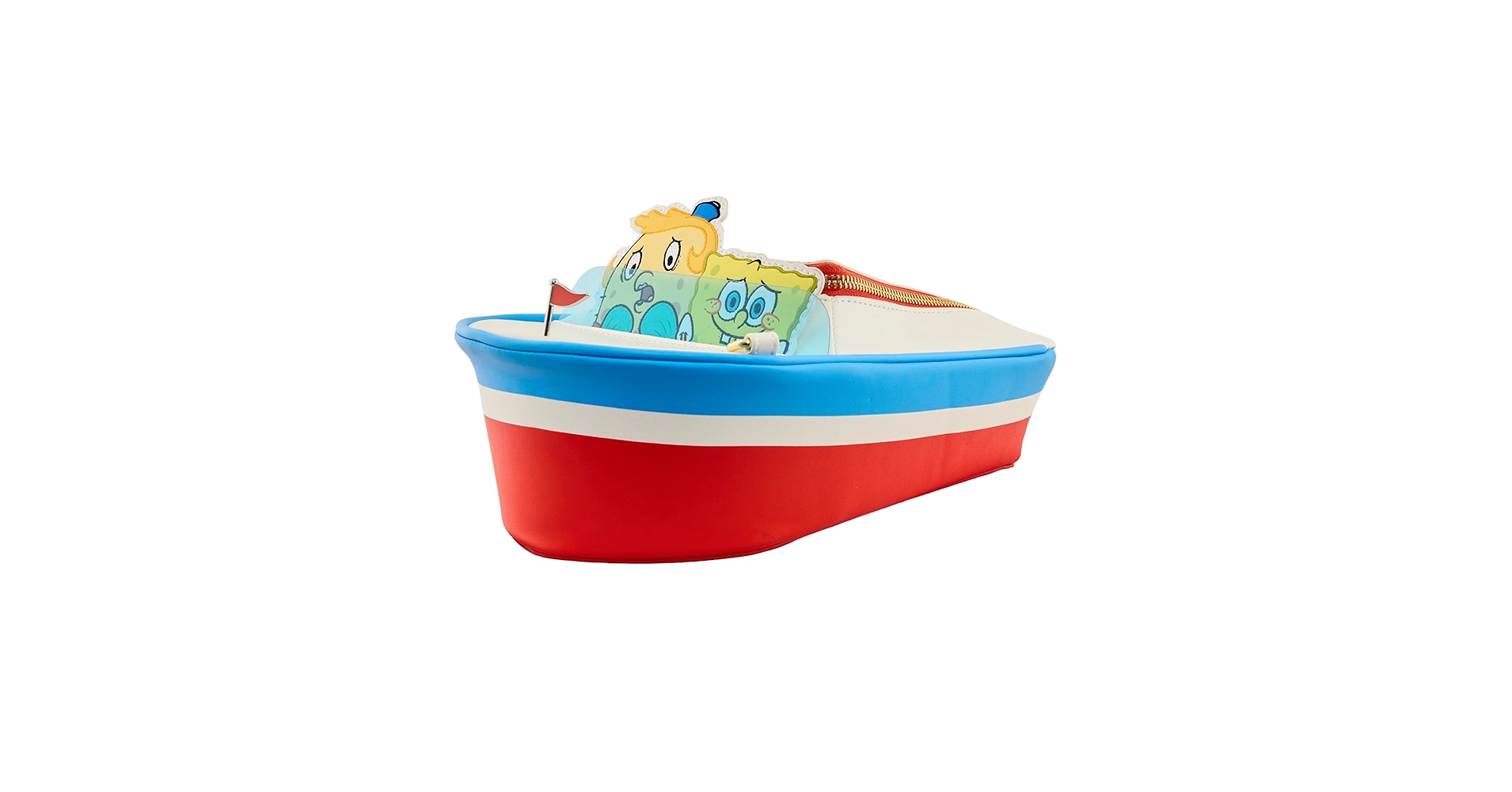 Thumbnail of Loungefly Nickelodeon: Spongebob SquarePants 25th Anniversary - Spongebob and Mrs. Puff in Boatmobile Crossbody Purse, Amazon Exclusive