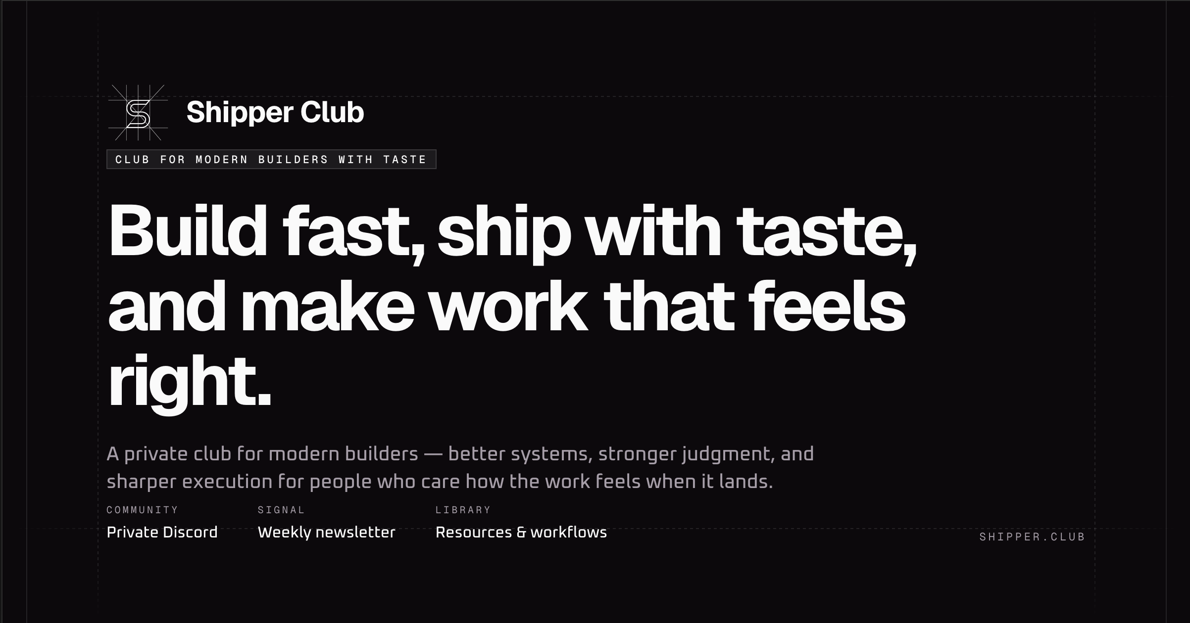 Thumbnail of Shipper Club | A Club for Modern Builders With Taste