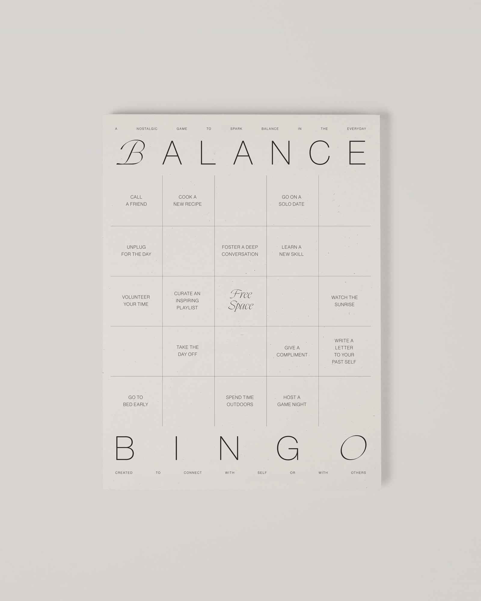 Thumbnail of Balance Bingo Pad