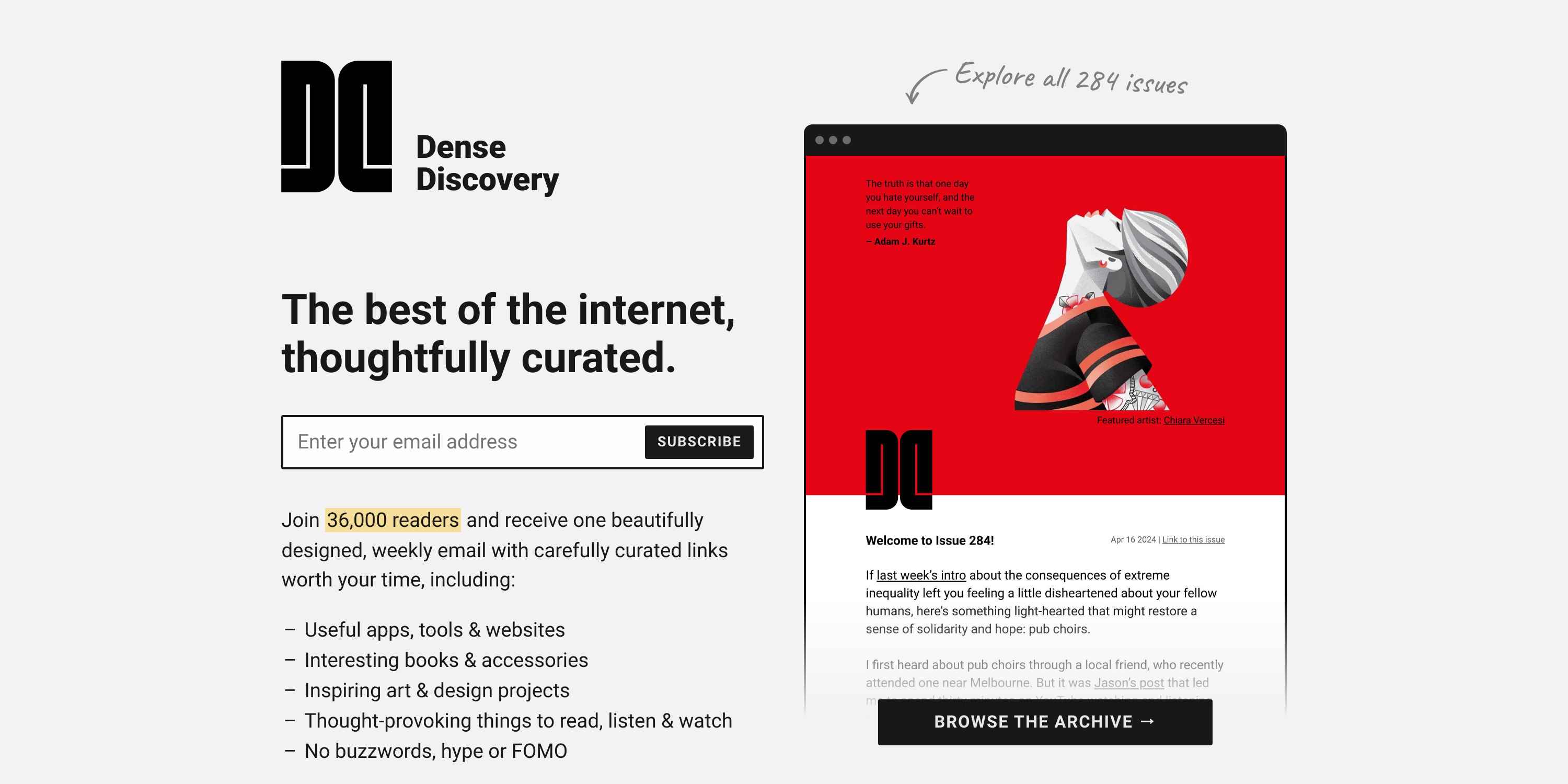 Thumbnail of Dense Discovery