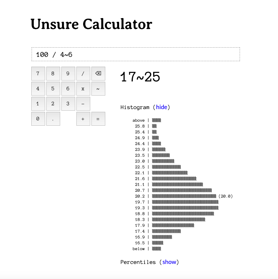 Thumbnail of Unsure Calculator