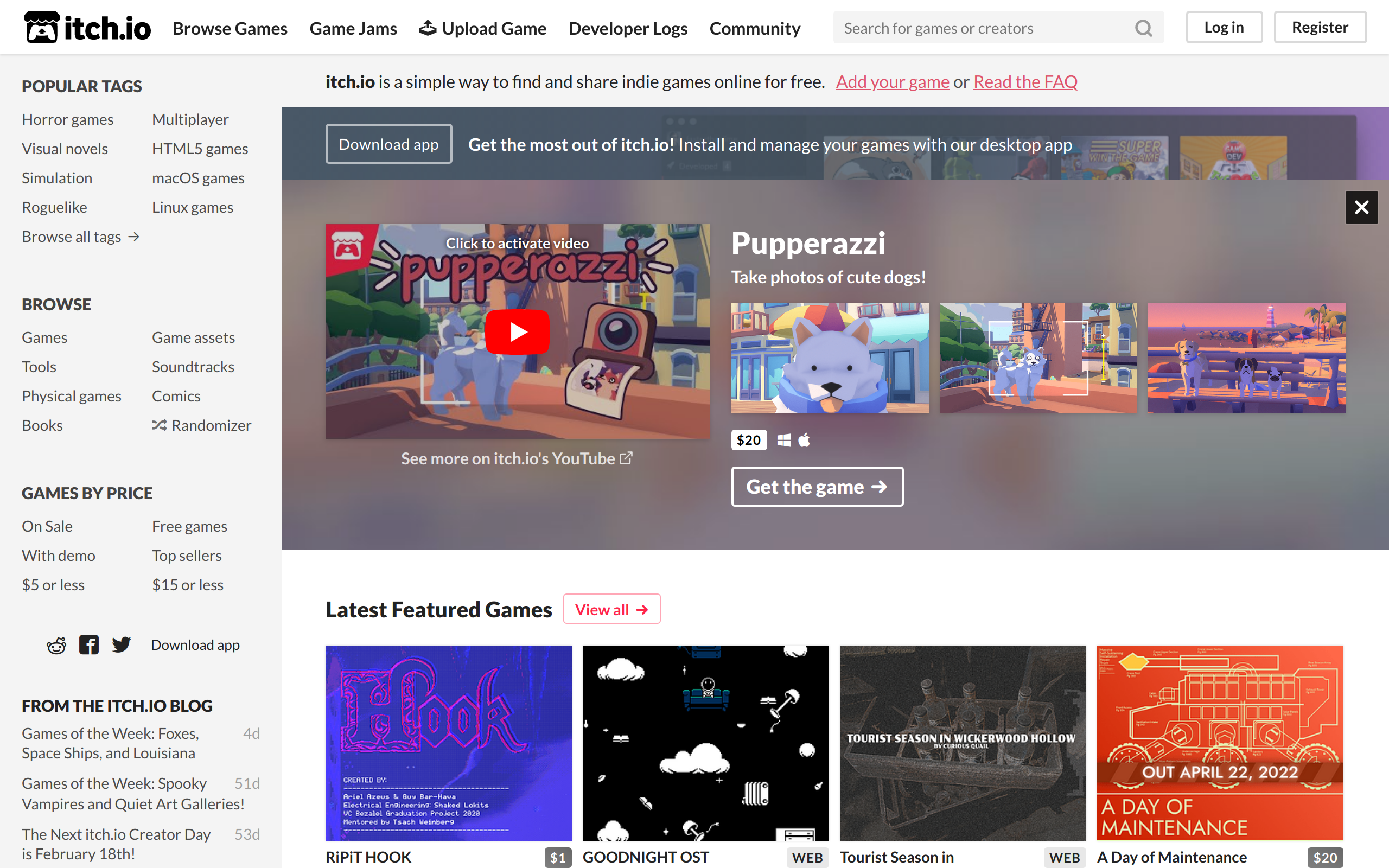 Thumbnail of Download the latest indie games