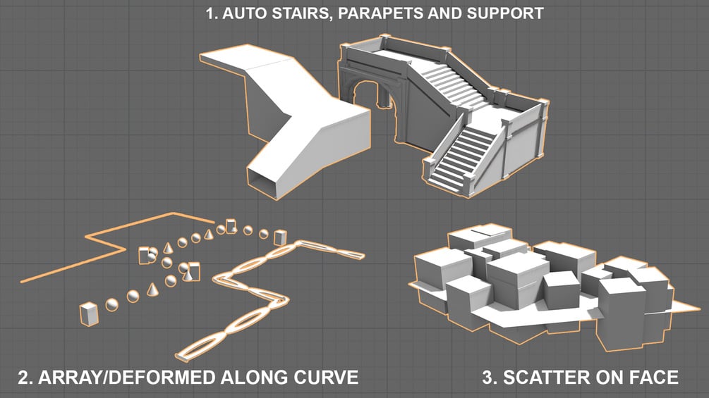 Thumbnail of Blender Geometry Node Tools - Architectural Pack
