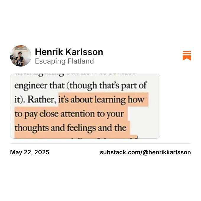 Thumbnail of Henrik Karlsson on Substack