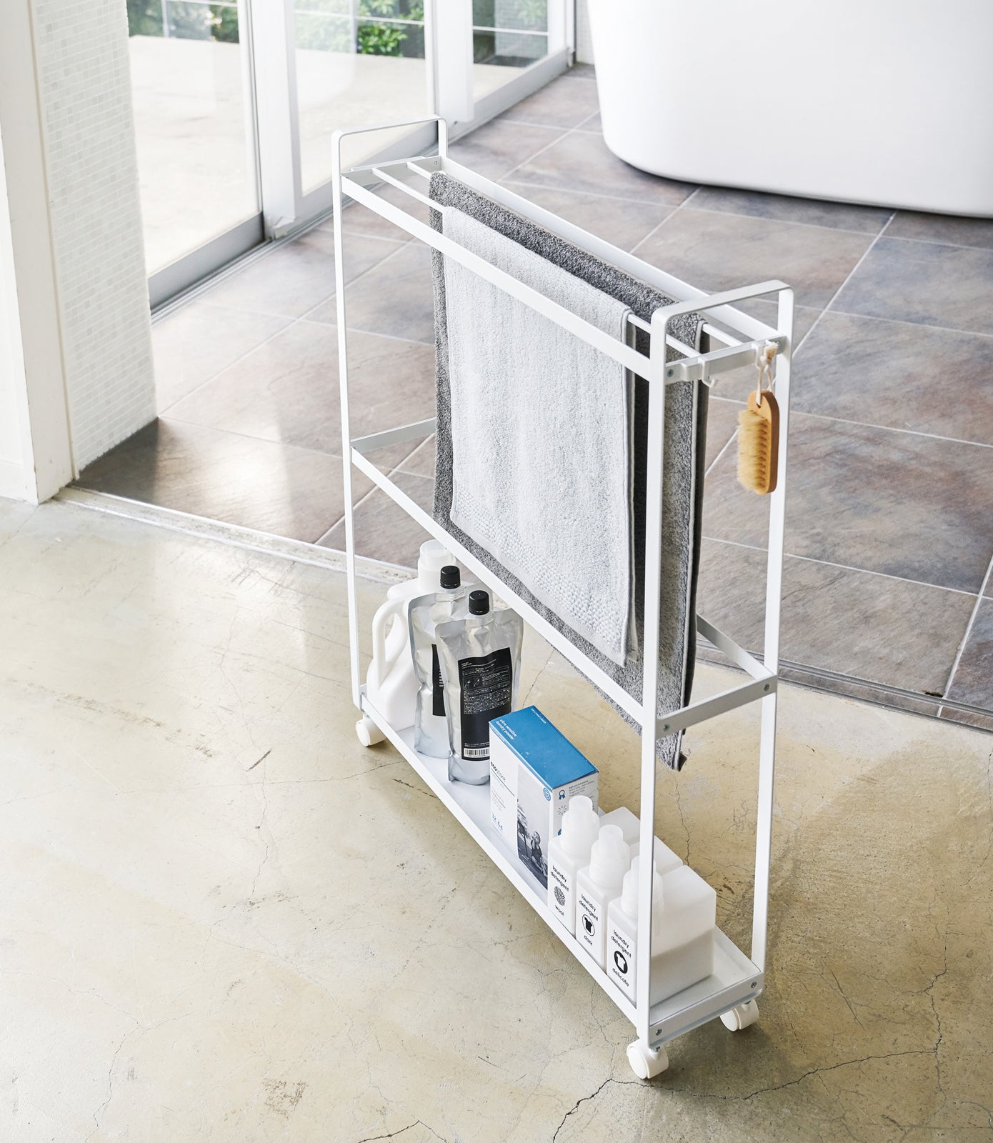 Thumbnail of Rolling Towel Rack (33" H) - Steel - Yamazaki Home