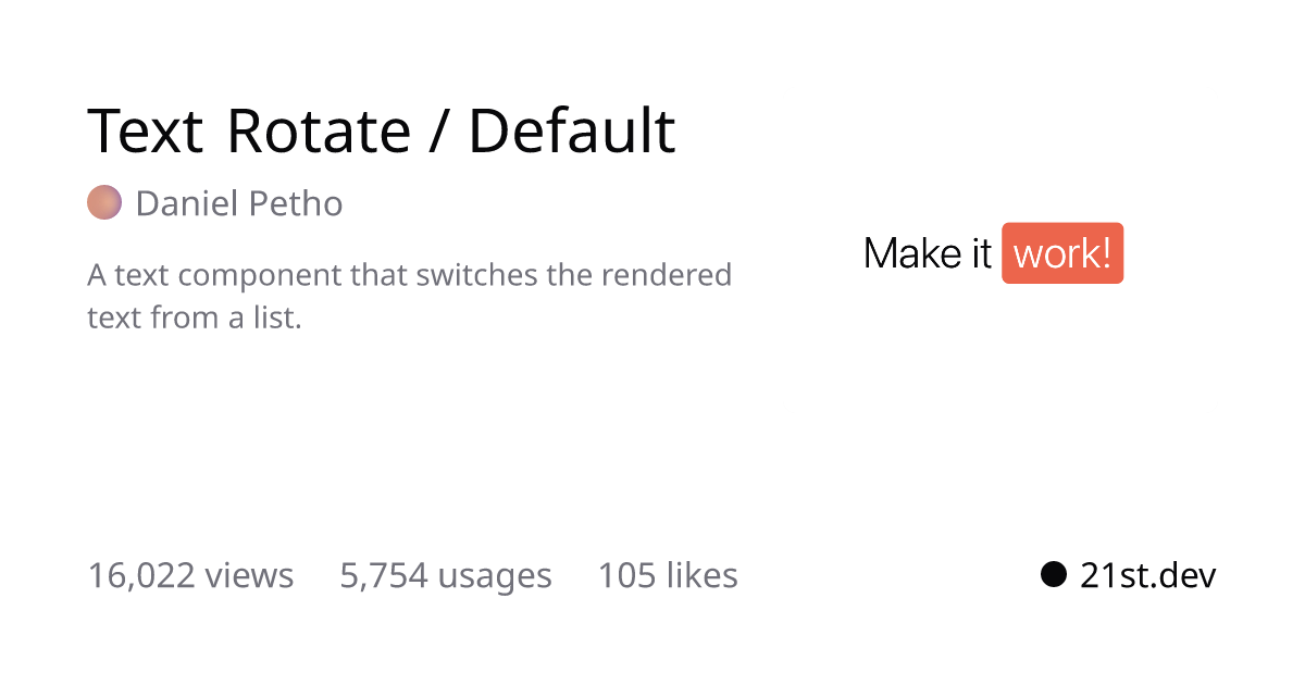 Thumbnail of 21st.dev - Discover, share, and craft UI components