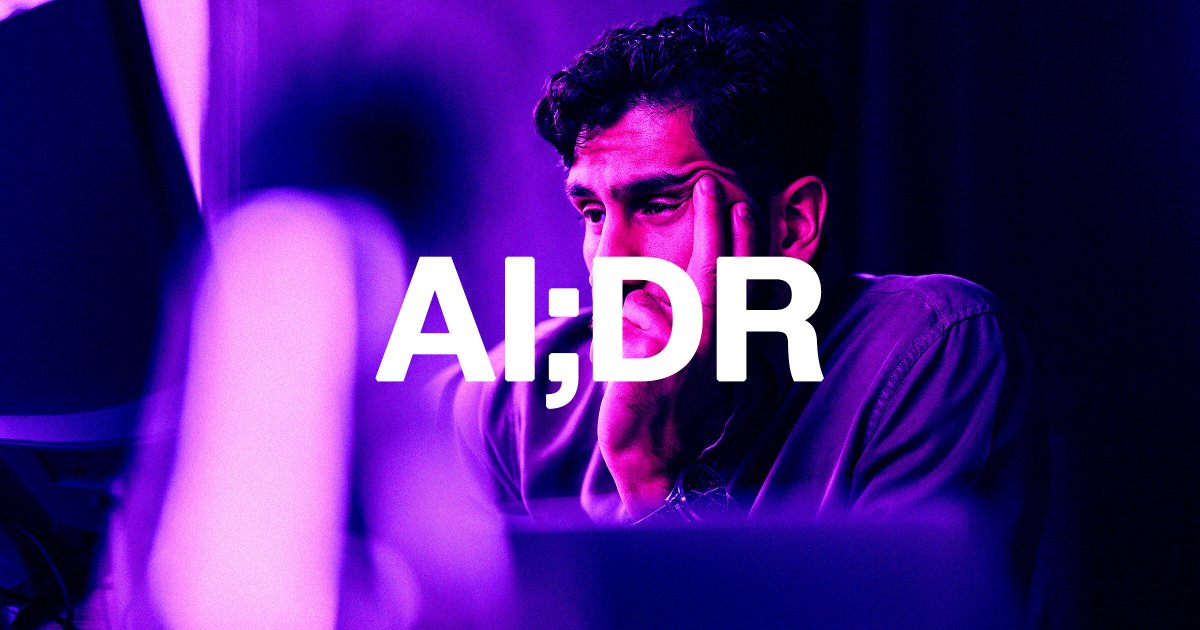 Thumbnail of There's a Grim New Expression: "AI;DR" - Futurism